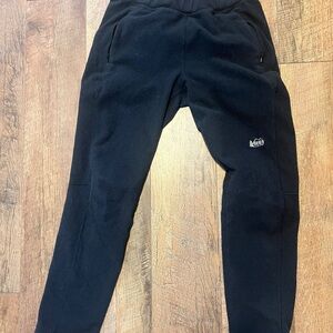 Black fleece pants cozy REI very warm